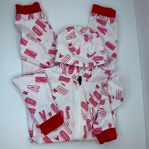 🦋2 for $16🦋 Jordan Coverall pink and white size 24 months